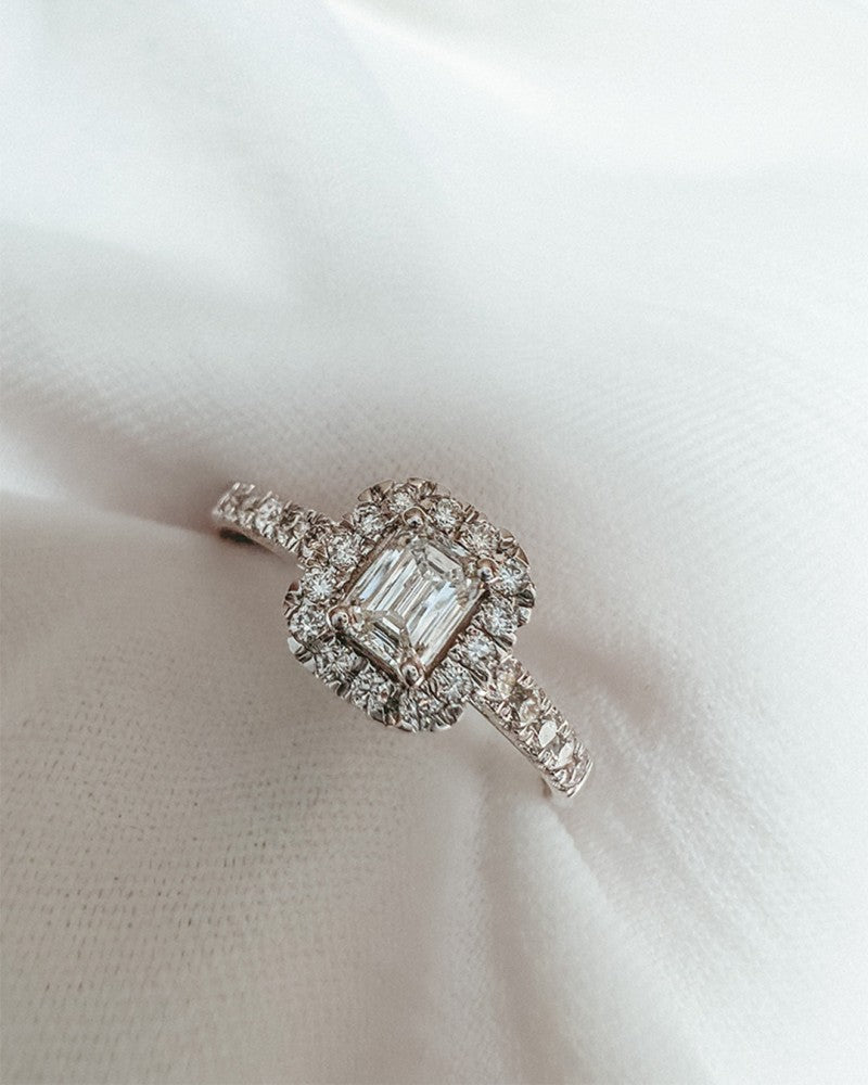 Ring Ivy royal 0,50 crt. witgoud