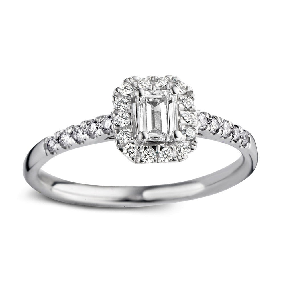 Ring Ivy royal 0,50 crt. witgoud