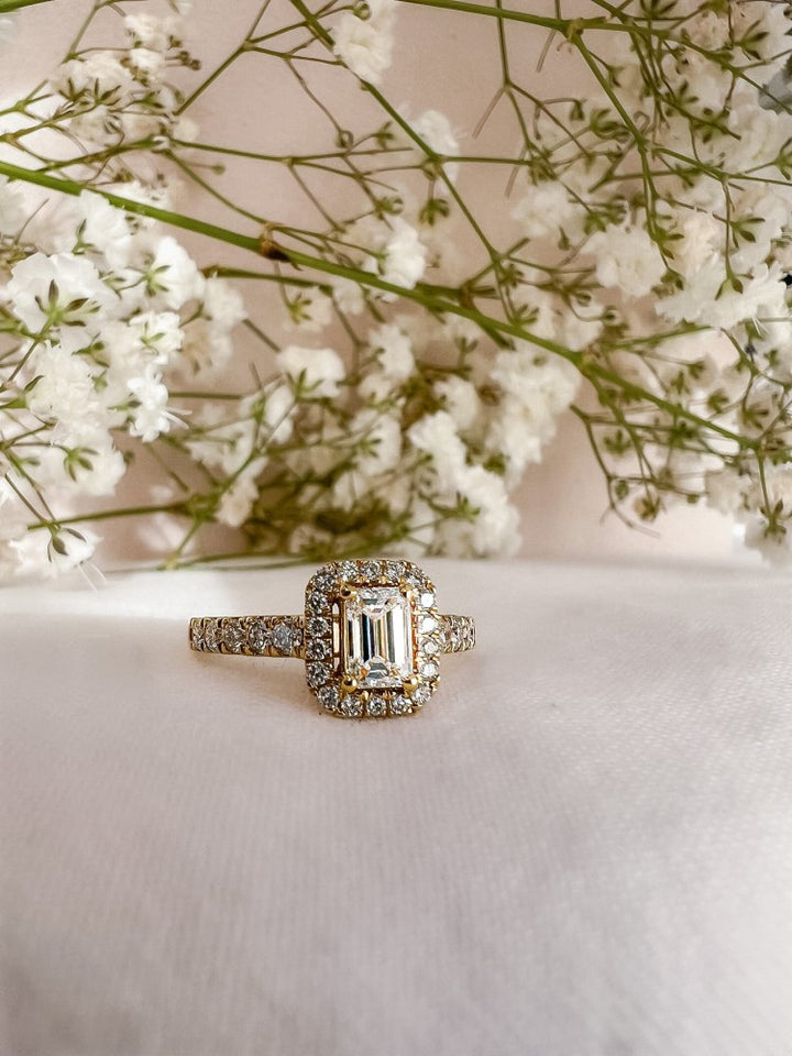 Ring Ivy royal 1,00 crt. geelgoud