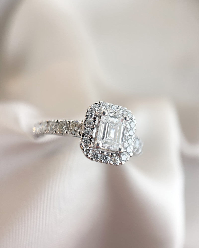 Ring Ivy royal 1,00 crt. witgoud