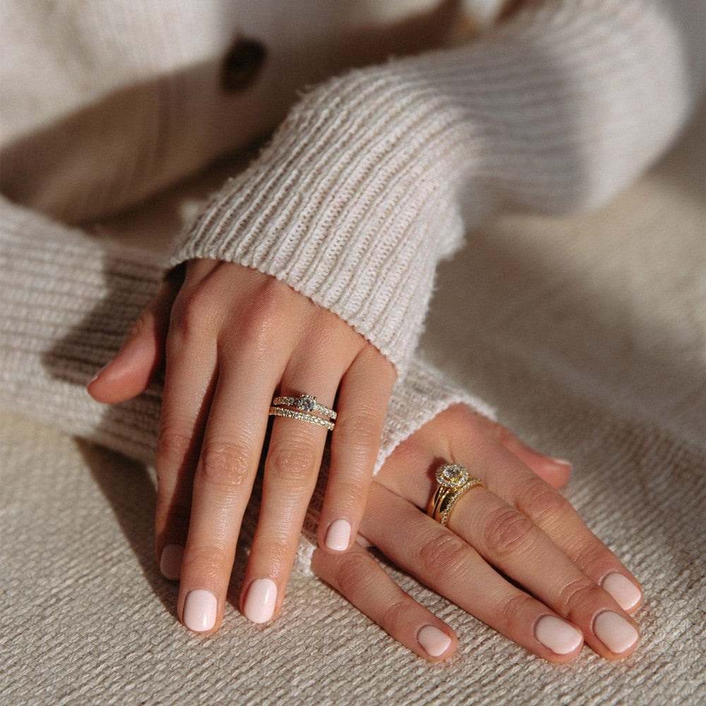 Ring Jess 3mm witgoud