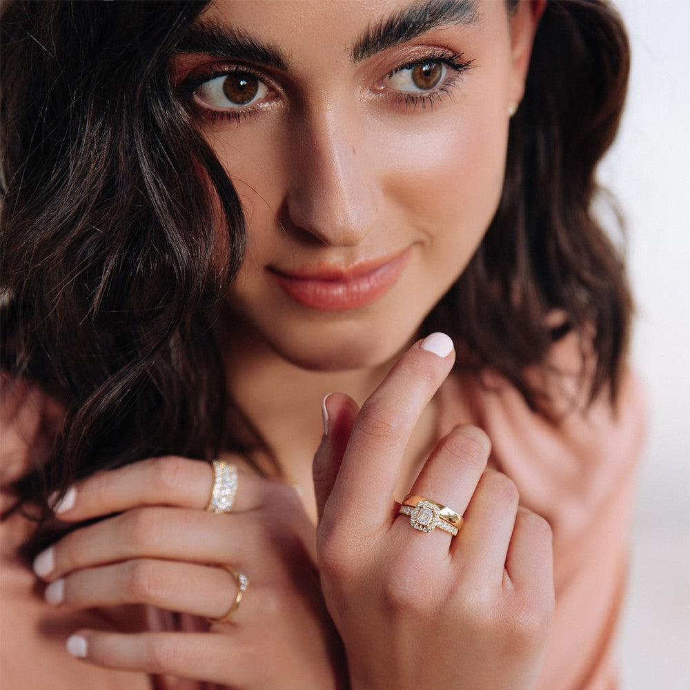 Ring Jess 4mm witgoud
