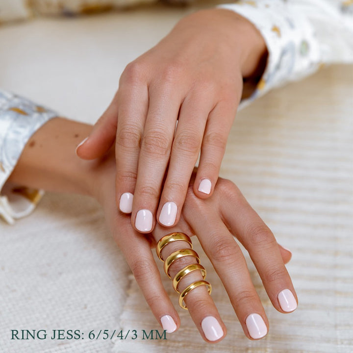 Ring Jess 4mm witgoud