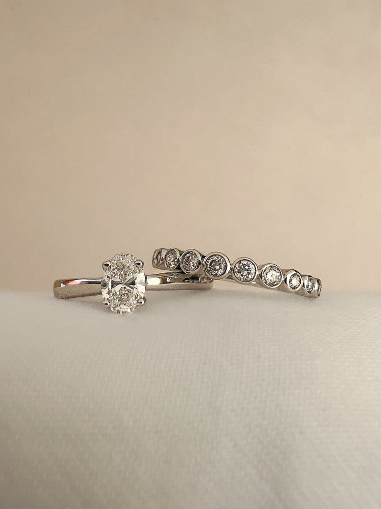 Ring Luna 0,31 crt. witgoud