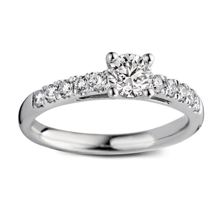 Ring Mary 0,80 crt. witgoud