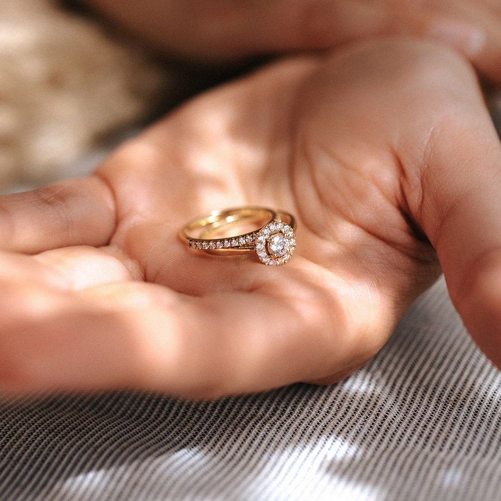 Ring Millie 0,20 crt. geelgoud