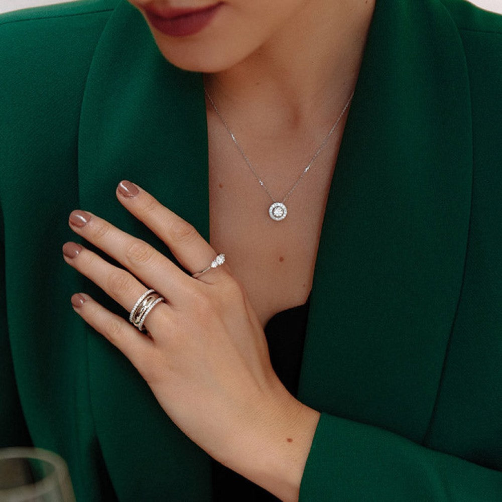 Ring Millie 0,20 crt. witgoud