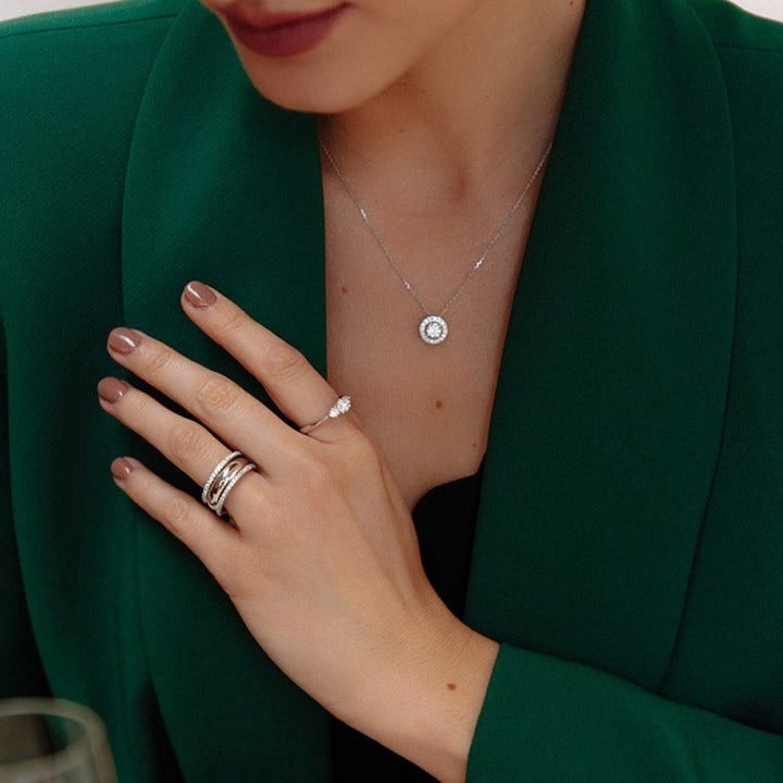 Ring Millie 0,20 crt. witgoud