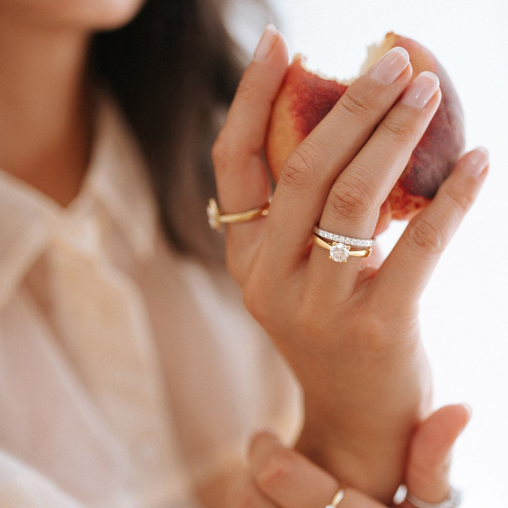 Ring Millie 0,44 crt. witgoud