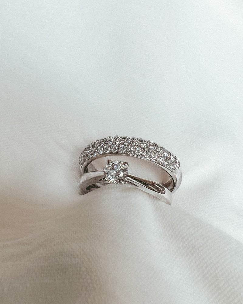 Ring Olivia 0,30 crt. witgoud