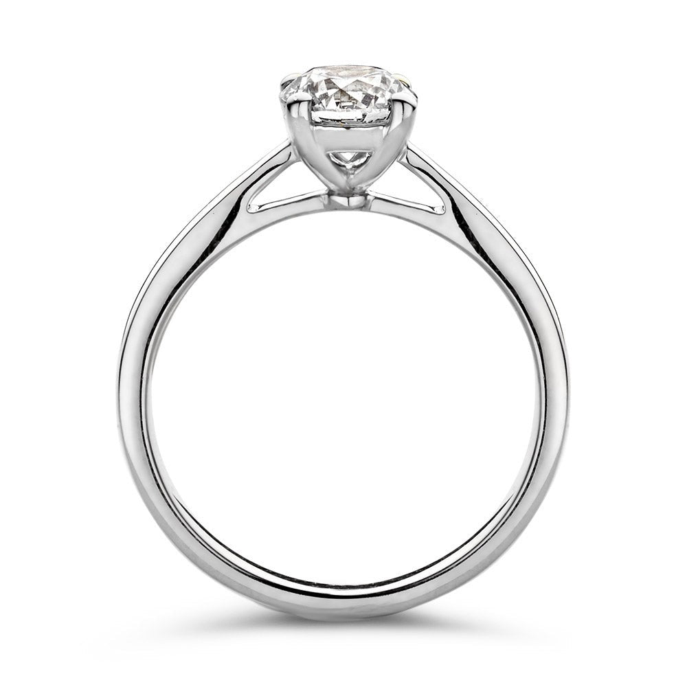 Ring Olivia 1,00 crt. witgoud