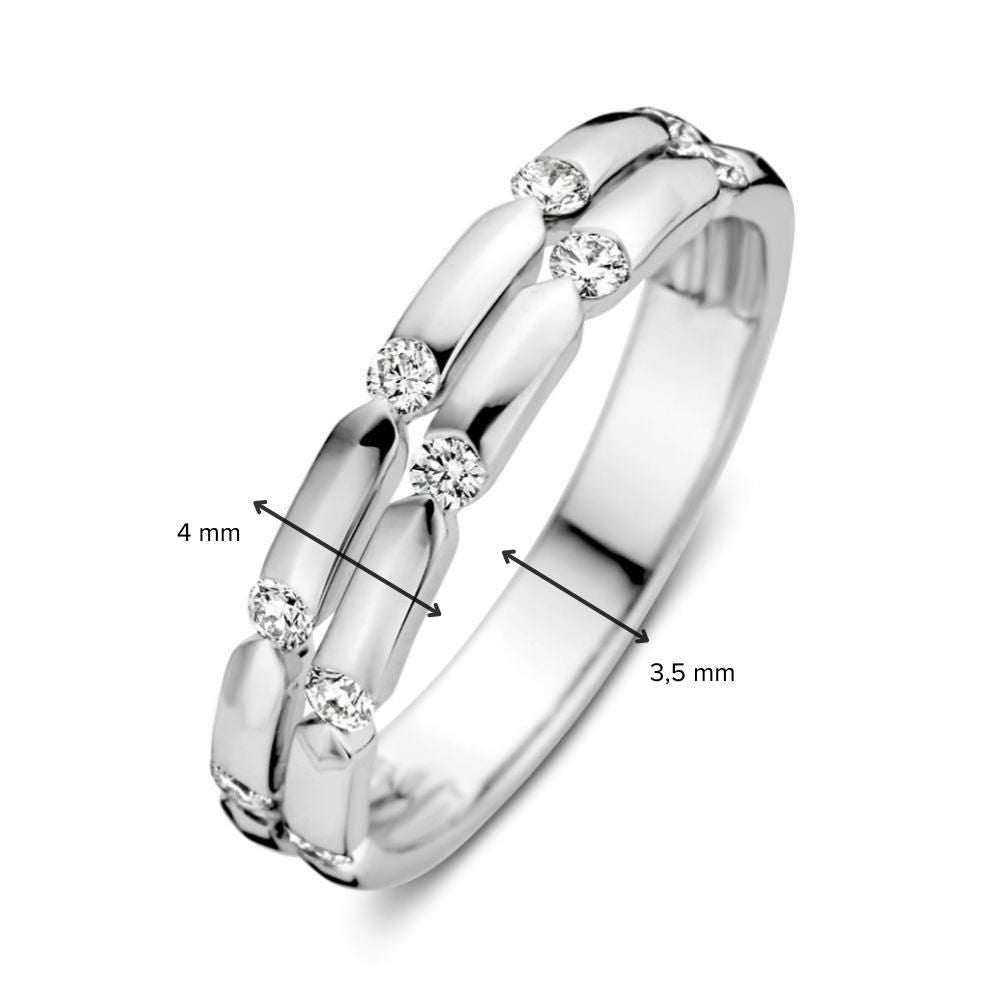 Ring witgoud briljant 0.29 crt.