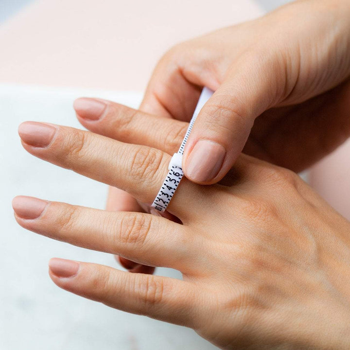 Try on ring for the perfect ring size 