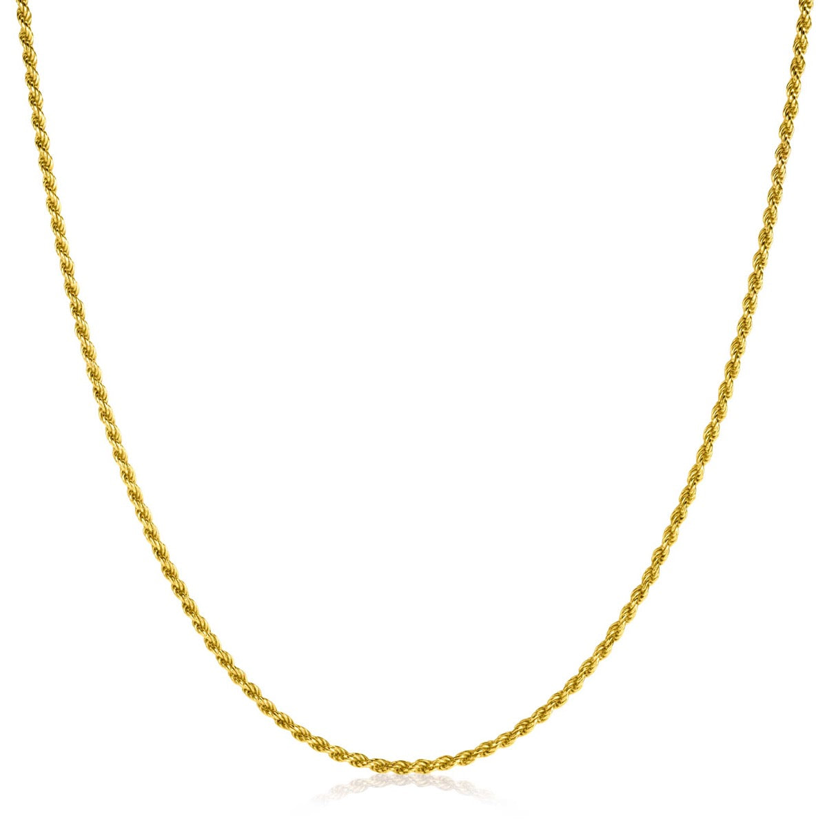Gouden ketting met een gedraaide schakelstructuur en een glanzende afwerking.