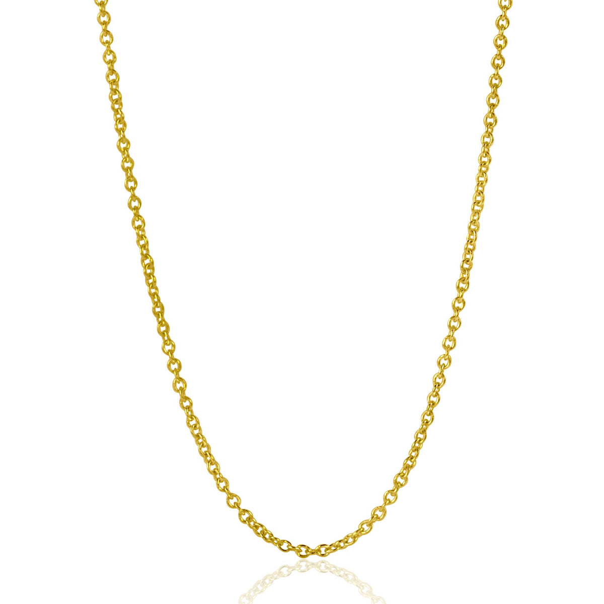 Gouden ketting met een fijne bolletjesstructuur en een glanzende afwerking.
