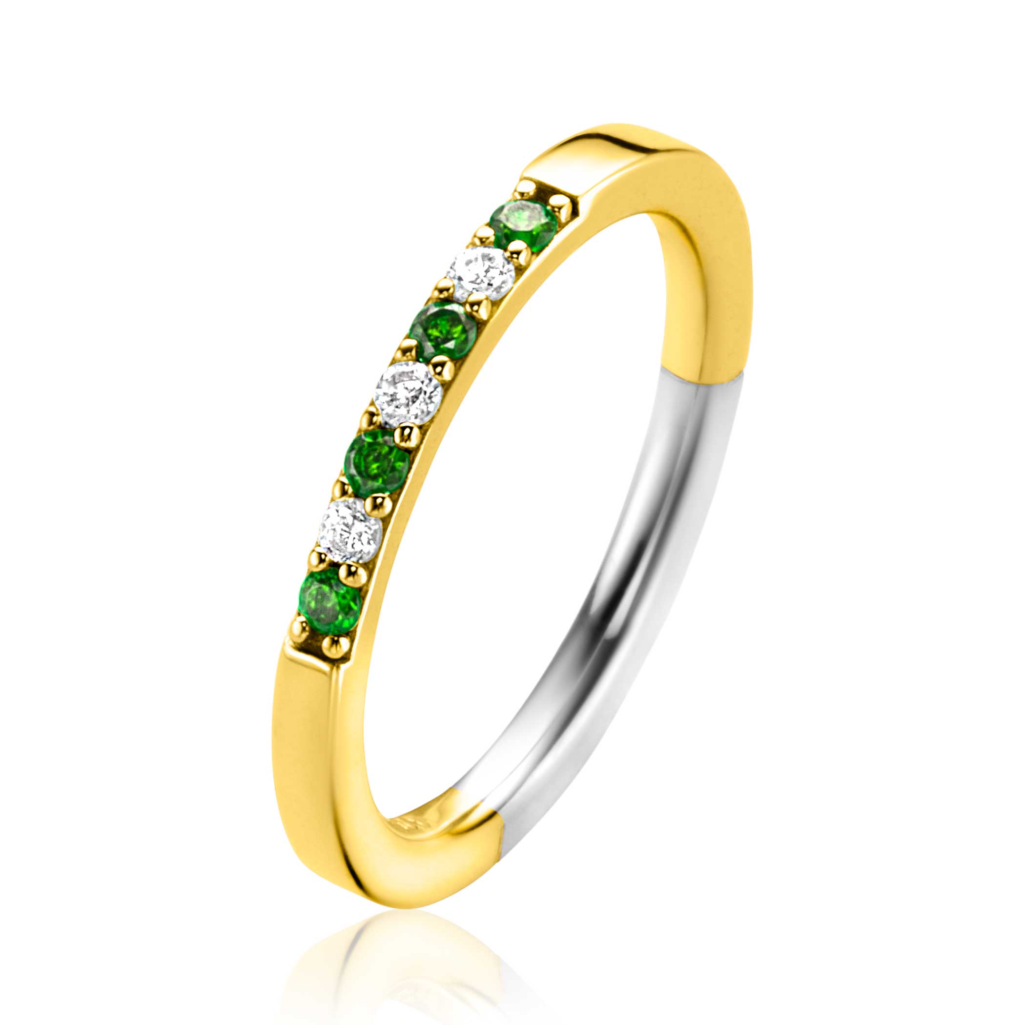 Goldplated ringen store