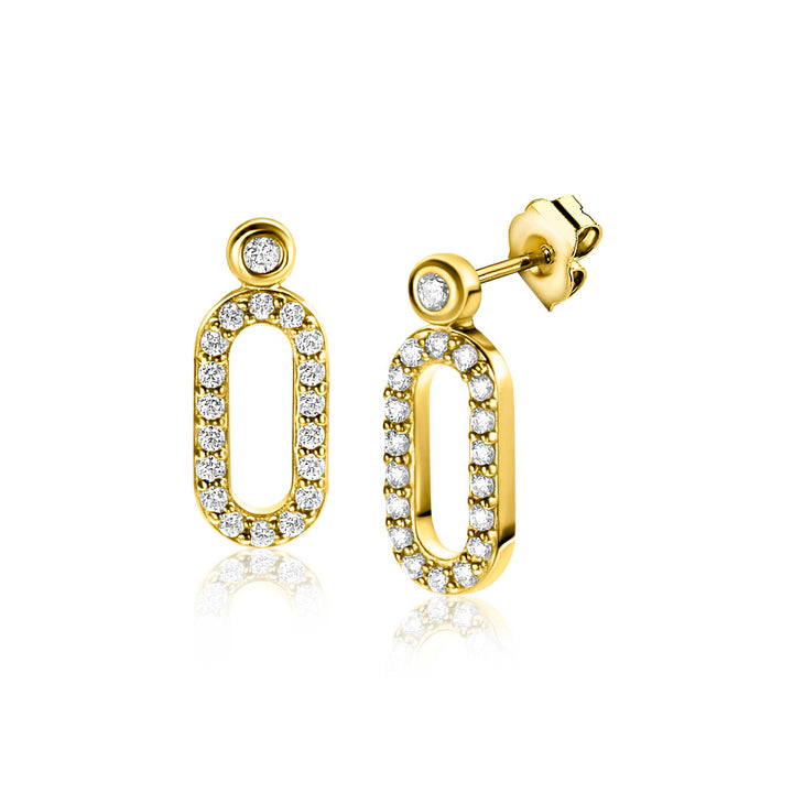 Zinzi Earrings Gold Plated Zio2398 Y