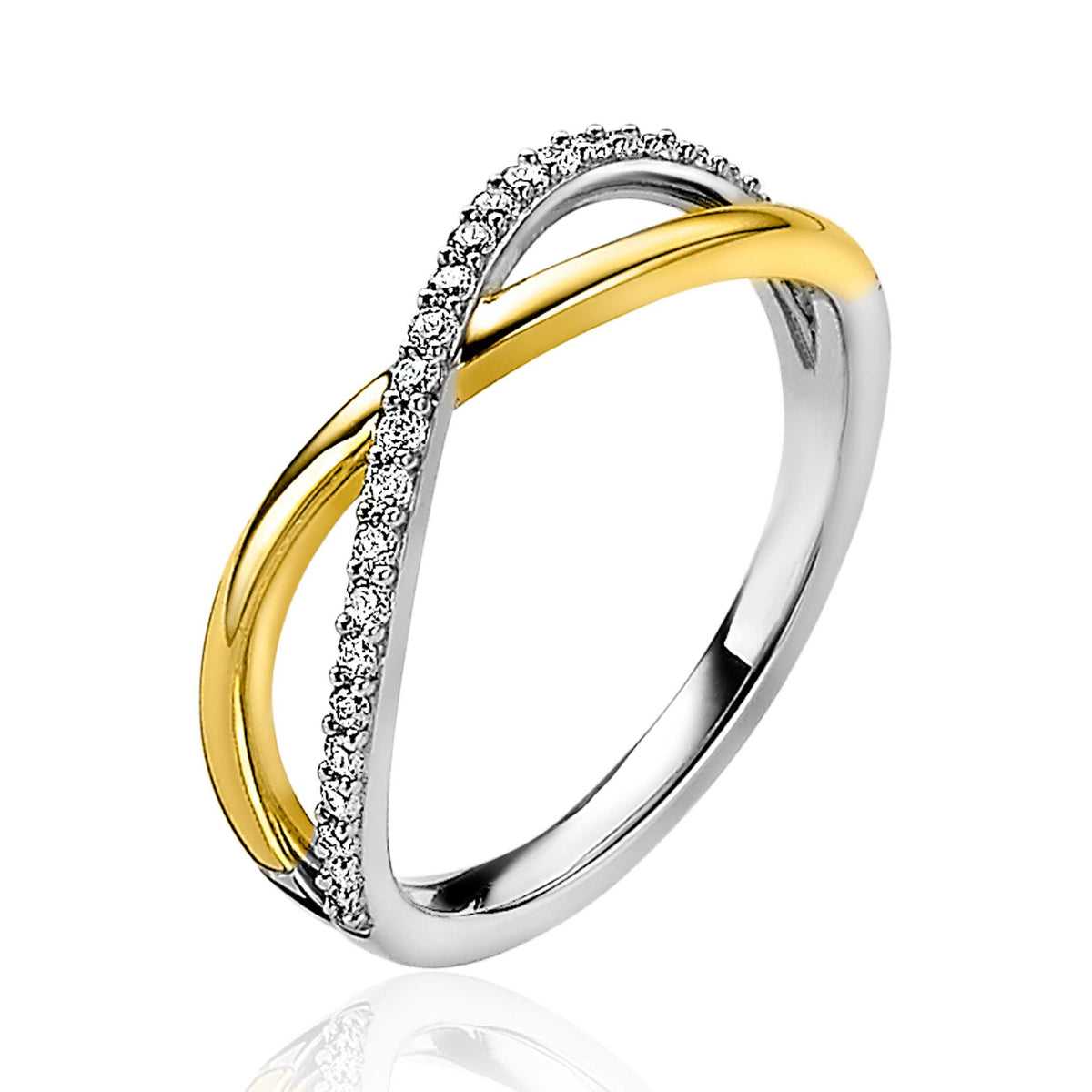 Zinzi Ring Gold Plated Zir2234