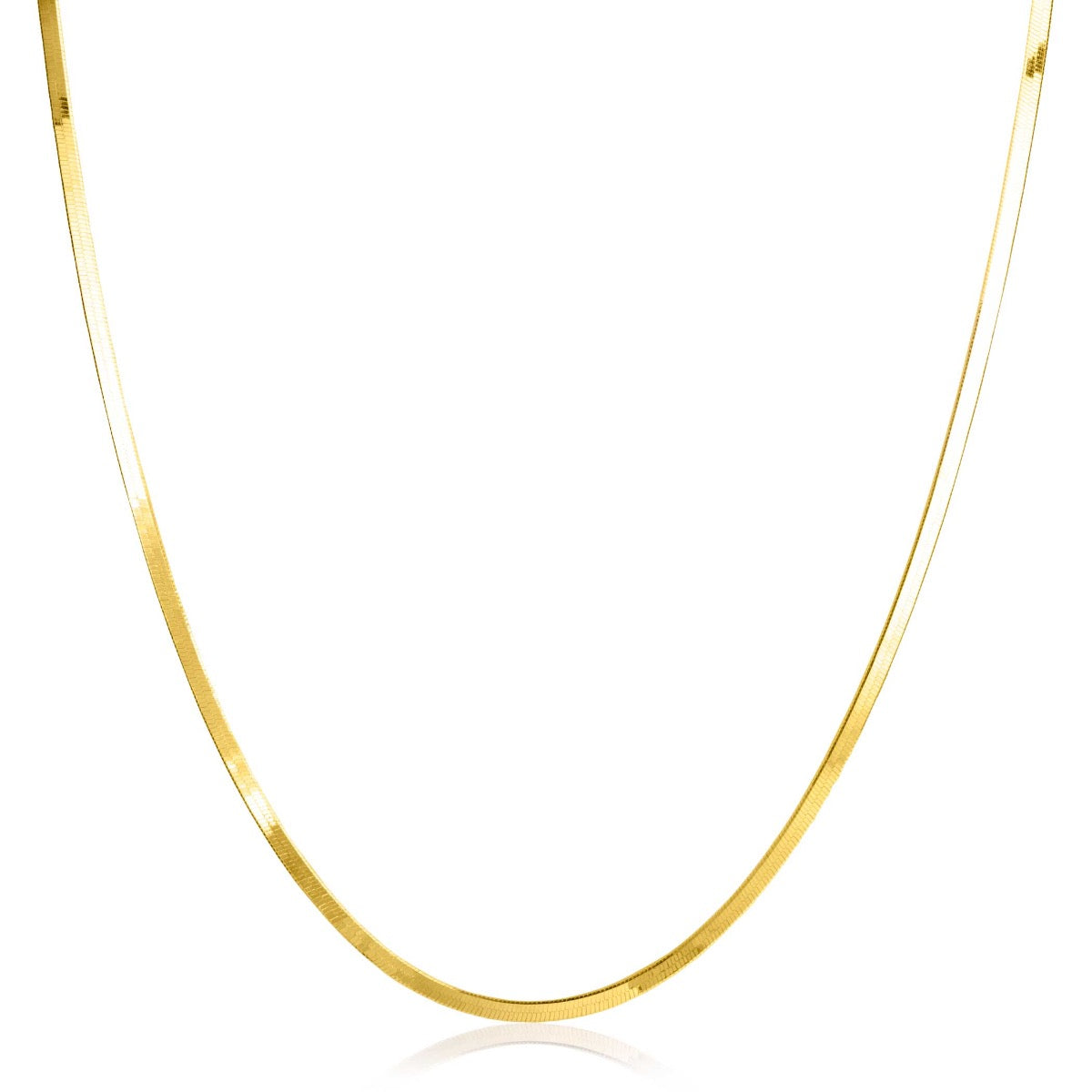 Gouden ketting met een gladde, ronde schakel en een subtiele glans.