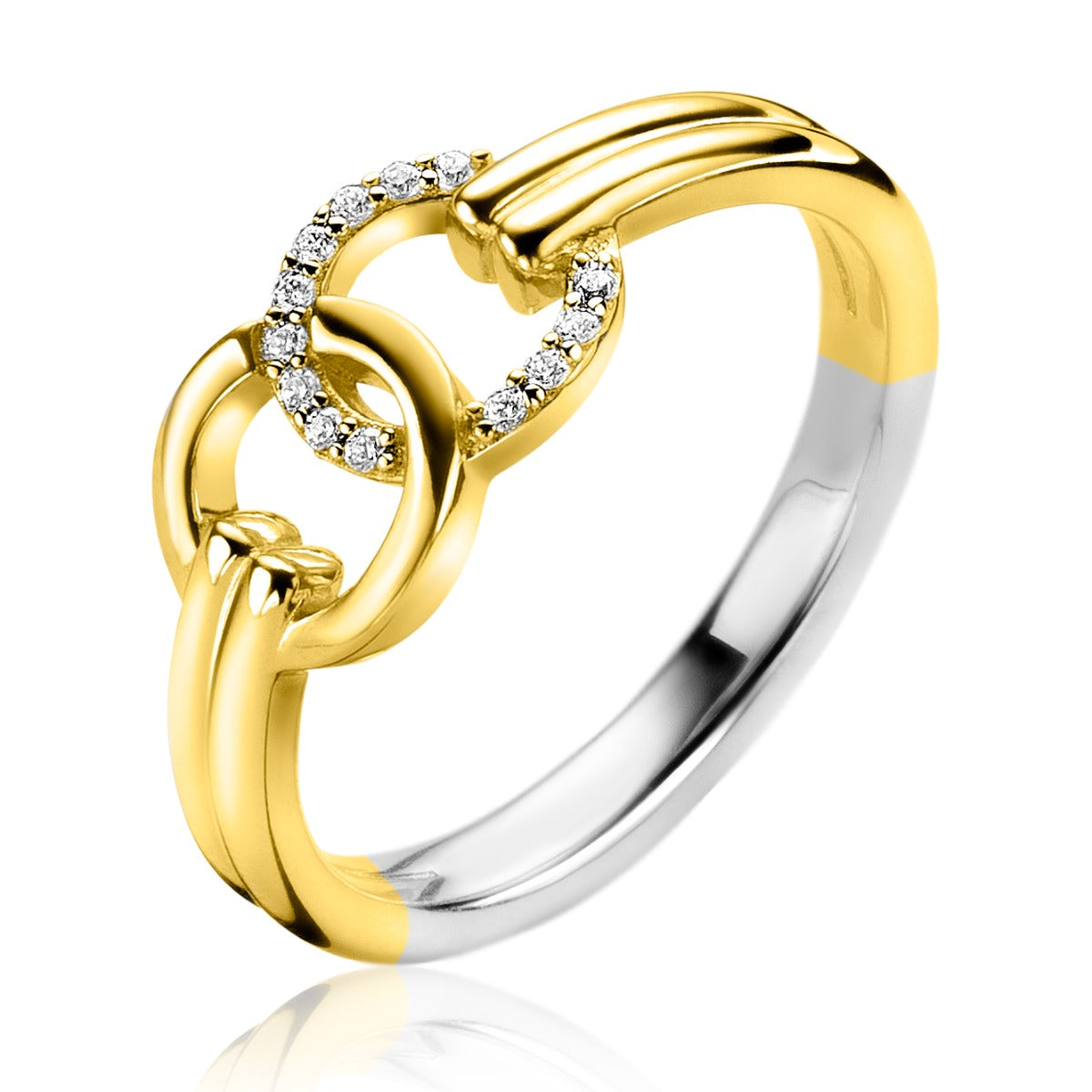Zinzi Ring Gold Plated Zir2266 Y